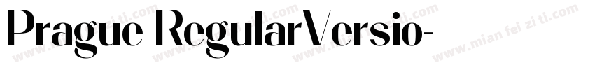 Prague RegularVersio字体转换